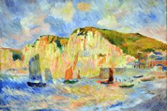 04A Sea And Cliffs - Auguste Renoir 1885 - Robert Lehman Collection New York Metropolitan Museum Of Art